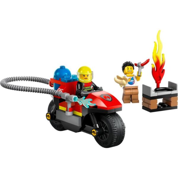 LEGO City 60410 Hasičská záchranárska motorka