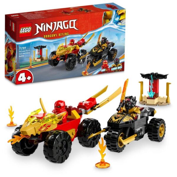 LEGO Ninjago 71789 Kai a Ras v súboji auta s motorkou