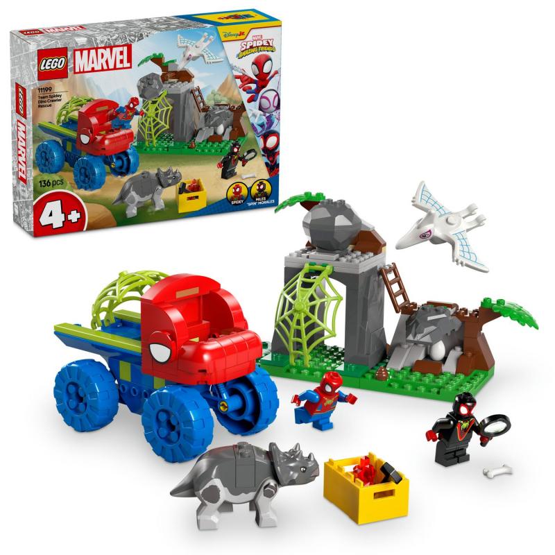 LEGO Marvel 11199 Spideyho tím a záchrana dinosaurov s truckom