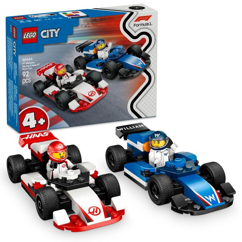 LEGO City 60464 Pretekárske autá F1® Williams Racing a Haas F1®