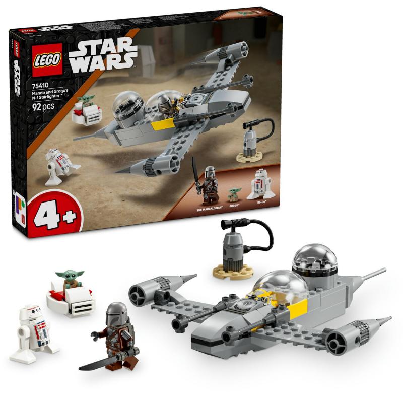 LEGO Star Wars 75410 Mando, Grogu a stíhačka N-1 Starfighter™