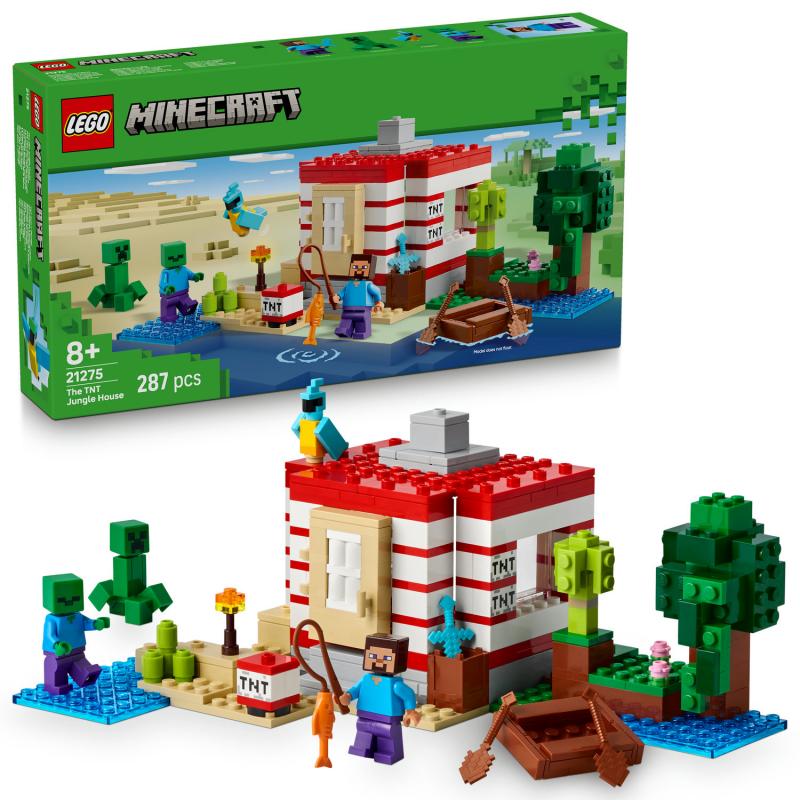 LEGO Minecraft 21275 TNT dom v džungli