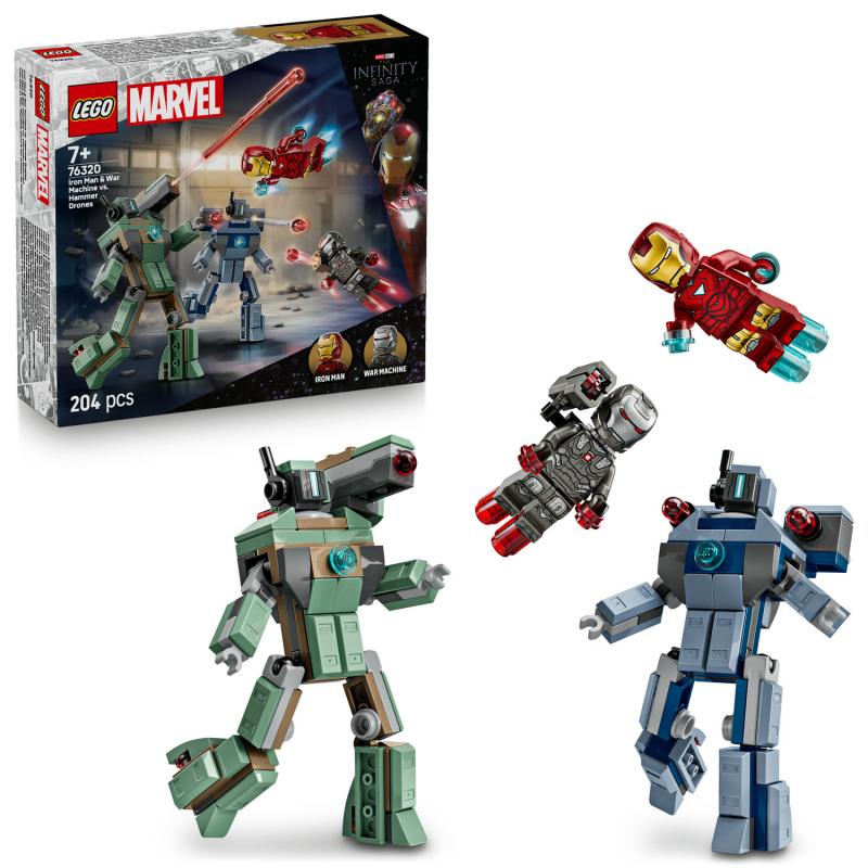 LEGO Marvel 76320 Iron Man a War Machine vs. Hammerove Drony