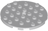 LEGO 11213 Plate okrúhly 6 x 6 s otvorom