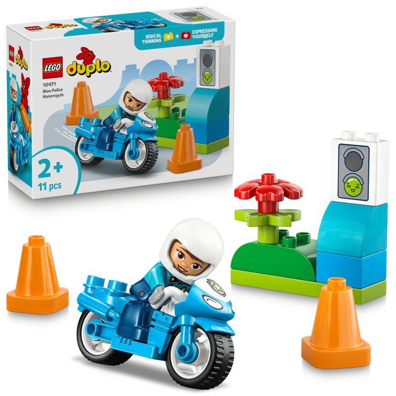 LEGO Duplo 10471 Modrá policajná motorka