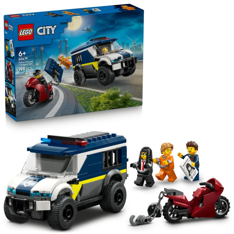 LEGO City 60479 Policajná dodávka na prevoz väzňov