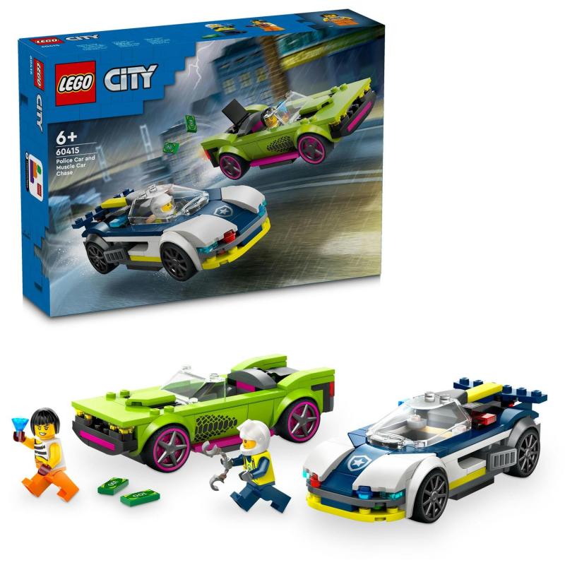 LEGO City 60415 Naháňačka policajného auta a športiak