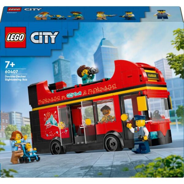 LEGO City 60407 Červený dvojposchodový vyhliadkový autobus