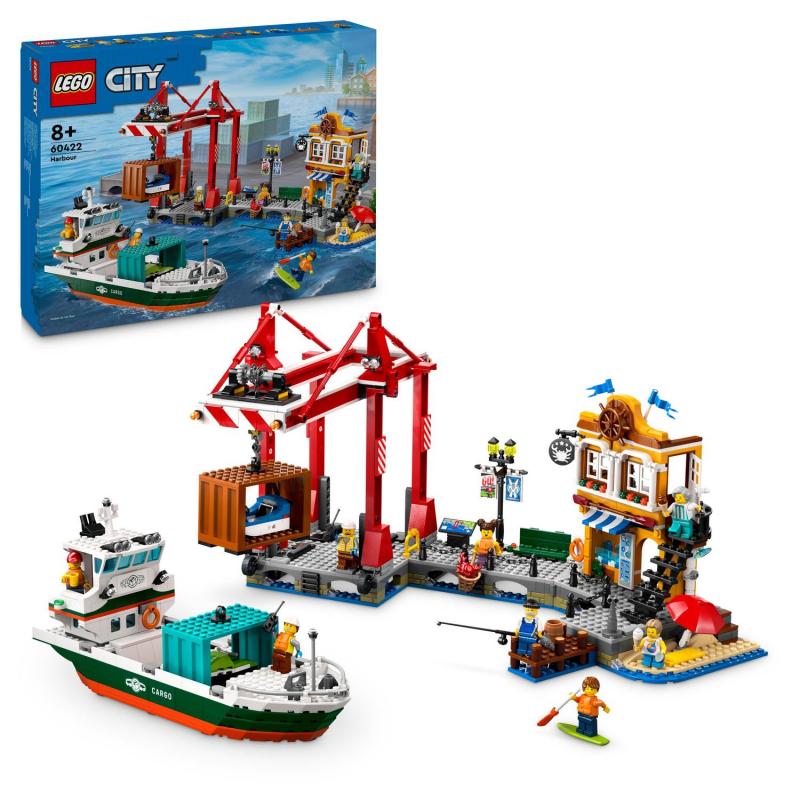 LEGO City 60422 Prístav s nákladnou loďou