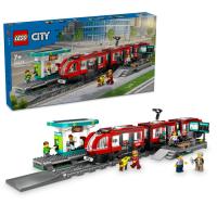 LEGO City 60423 Električka a zastávka v centre mesta