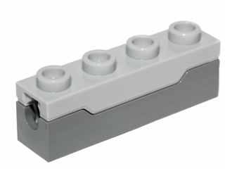 LEGO 15301c01 Odpaľovač projektilov, pružinový vystreľovač 1 x 4 so svetlomodrosivým vrchom