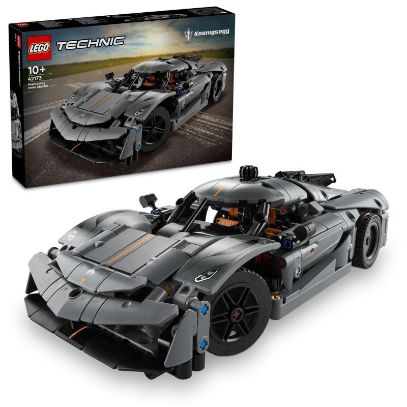LEGO Technic 42173 Sivé hyperauto Koenigsegg Jesko Absolut