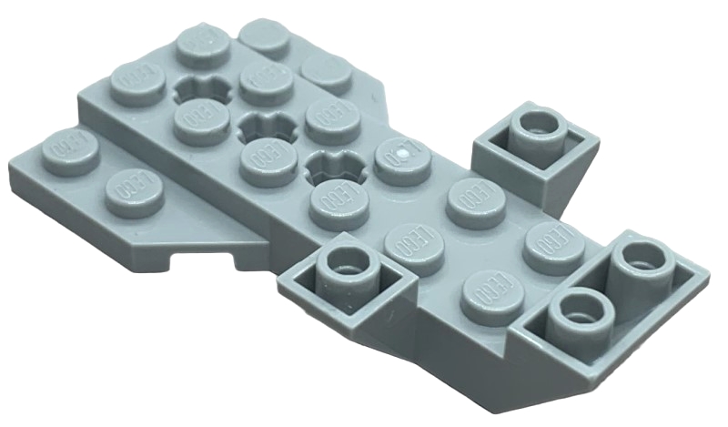 LEGO 3536 základňa 4 x 7 x 1 trojitý obrátený sklon s klinovou doskou a 3 otvormi pre nápravy