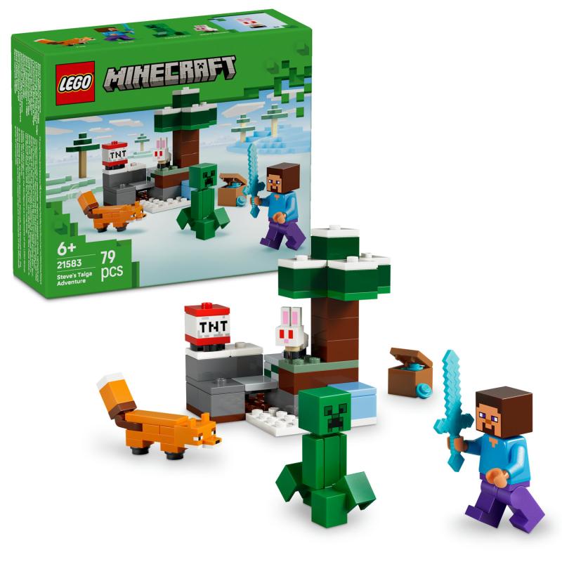 LEGO Minecraft 21583 Steve a dobrodružstvo v tajge