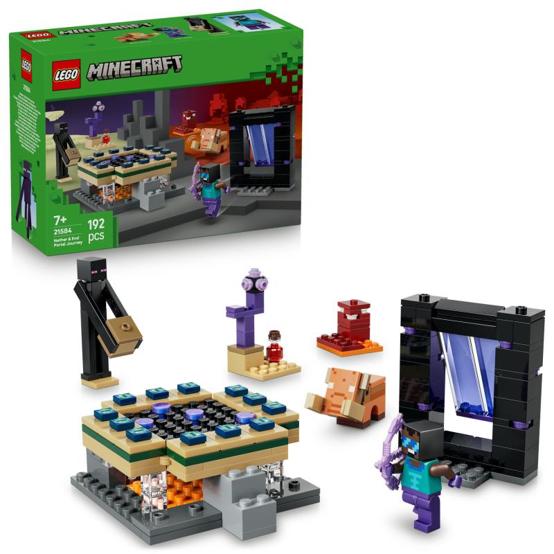 LEGO Minecraft 21584 Cesta portálom do Netheru a Endu