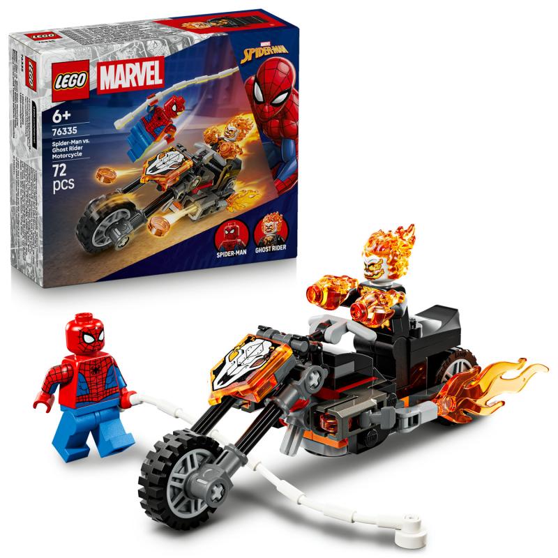 LEGO Marvel 76335 Spider-Man vs. Ghost Rider na motorke