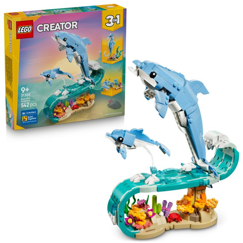 LEGO Creator 31385 Morské živočíchy: Krásne delfíny